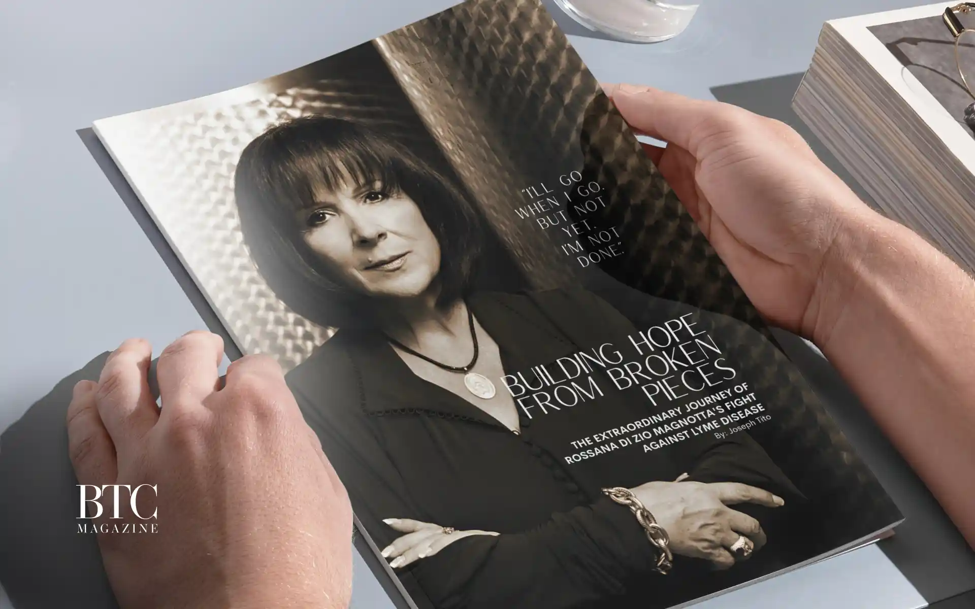 Rossana Di Zio Magnotta standing resilient