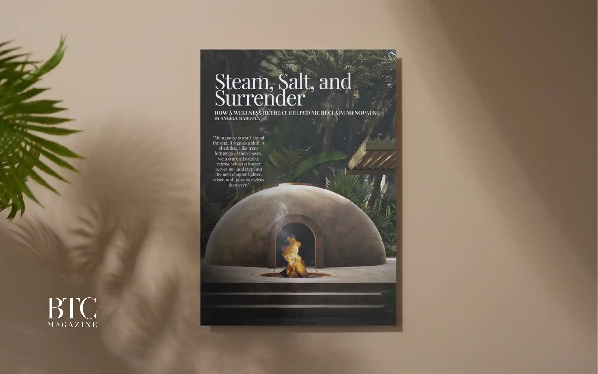 Peaceful woman standing in nature serene