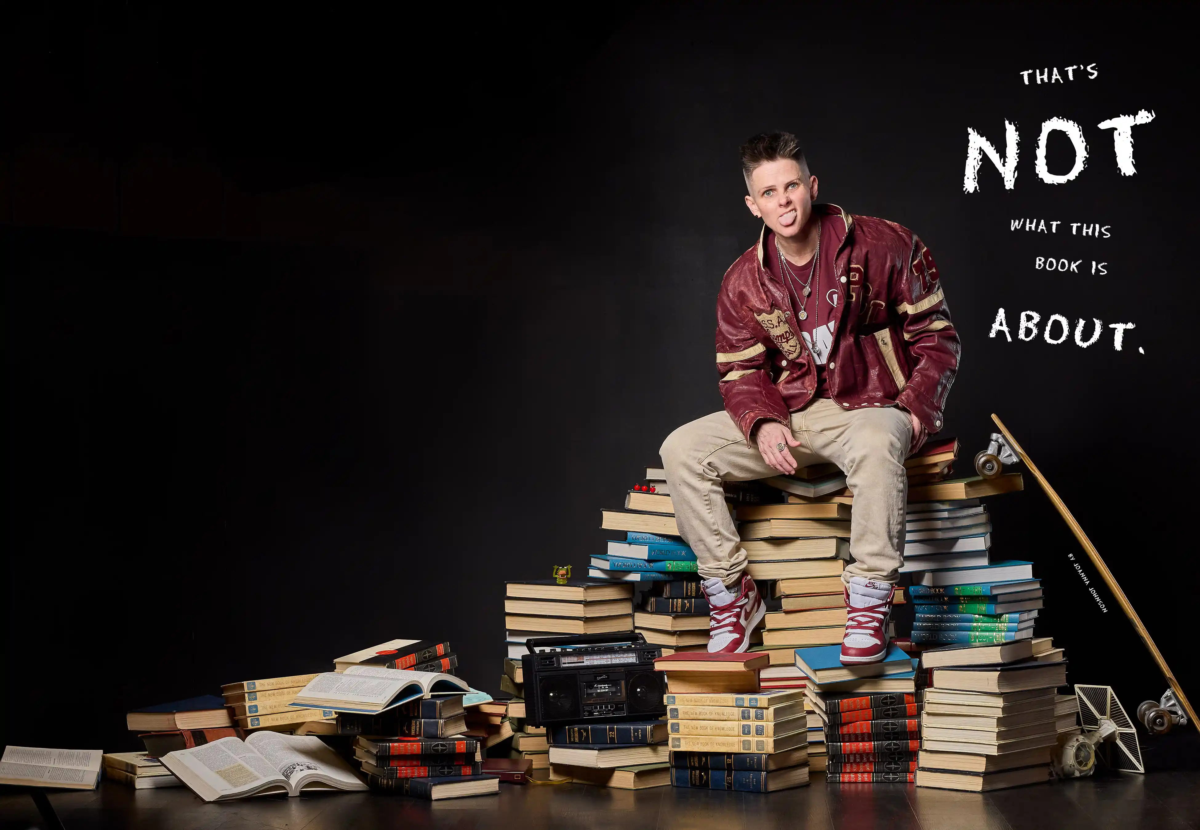 Joanna Johnson dancing joyfully before followers