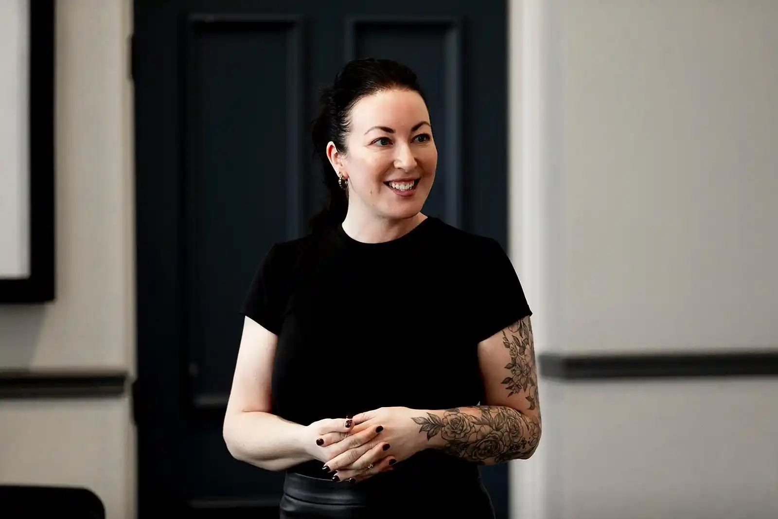 Man in 40s smiling after health recovery