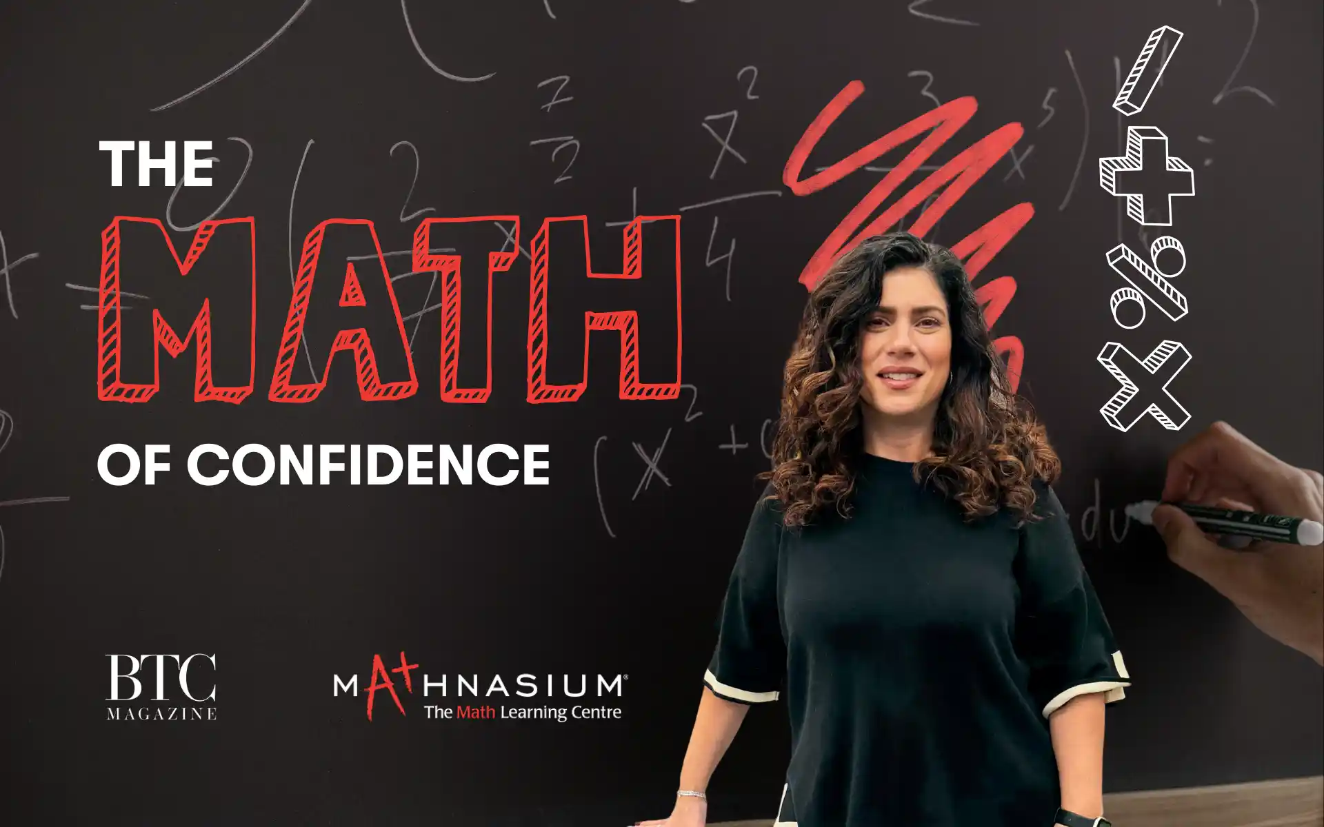 Confident student at Mathnasium Newmarket tutor