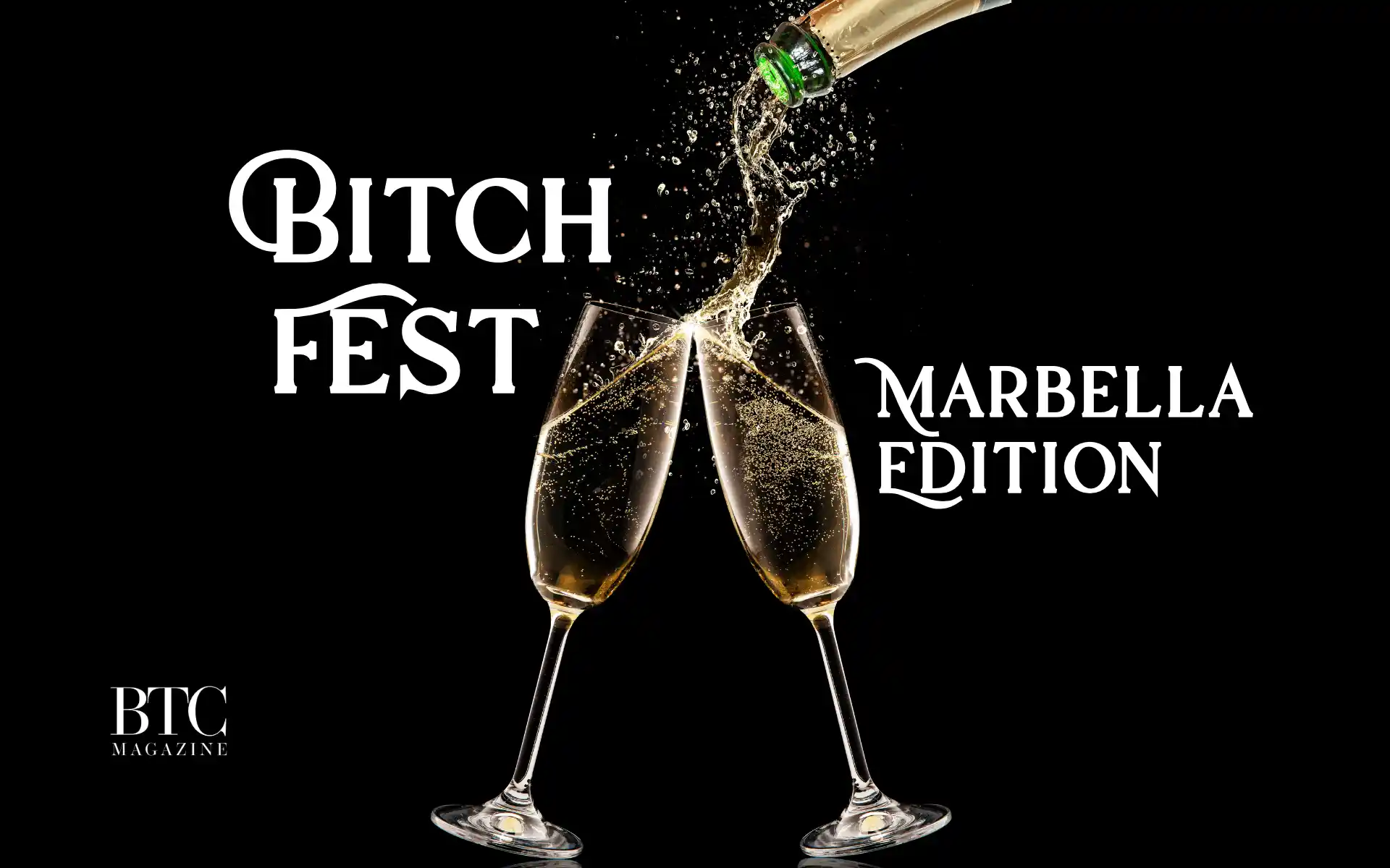 Woman in sunhat laughing Marbella beach club